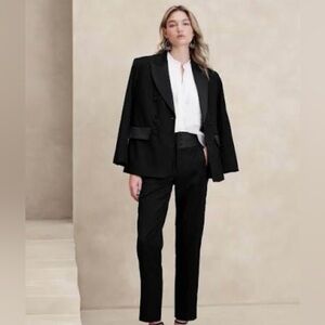 Banana Republic Black Tuxedo Pants